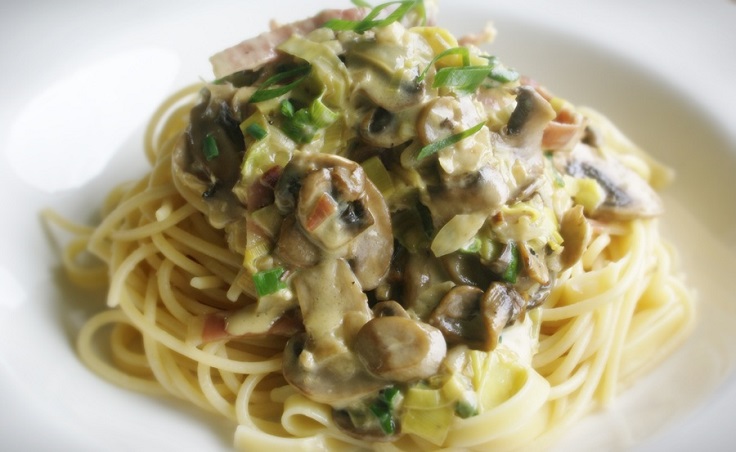 leek-and-mushroom-pasta