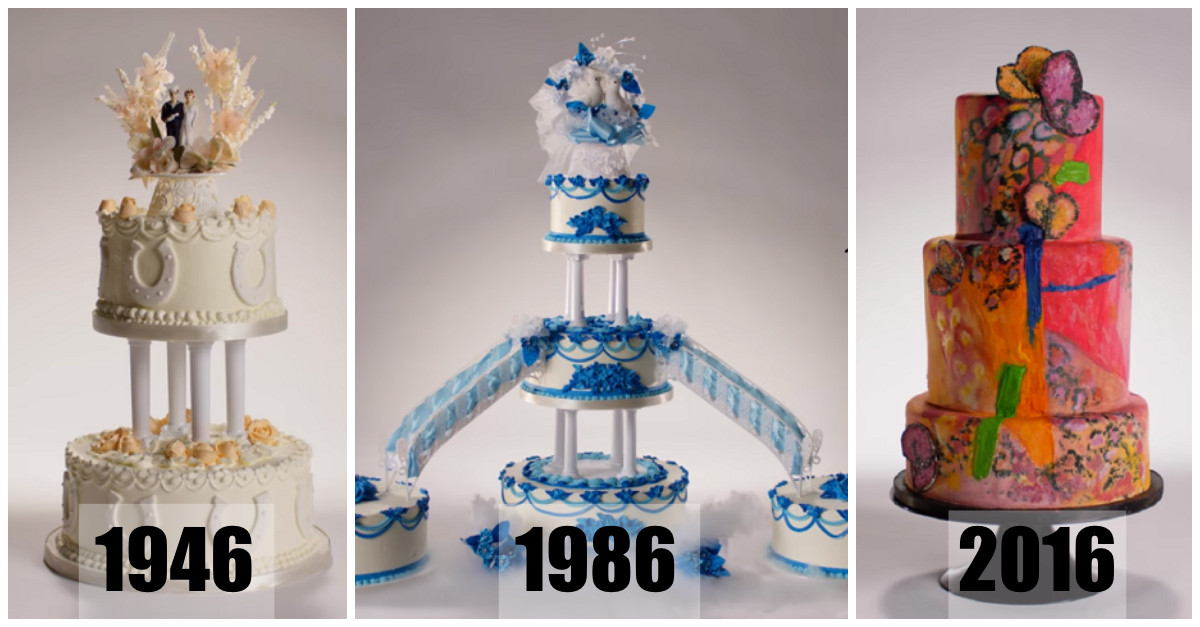 100 Years Of Wedding Cakes
 Take A Look Through Time With 100 Years Wedding Cakes