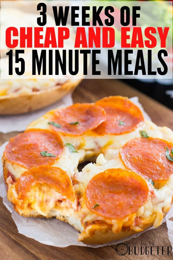 15 Minute Healthy Meals
 Healthy Recipes 3 Weeks of Cheap and Easy 15 Minute