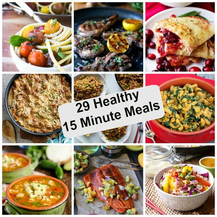 15 Minute Healthy Meals
 29 Healthy 15 Minute Meals A Cedar Spoon