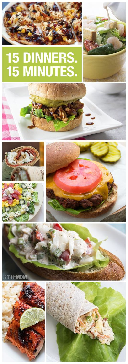 15 Minute Healthy Meals
 1000 images about DinnerIn15 on Pinterest