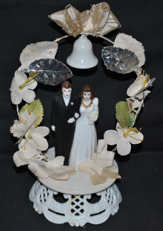 1950S Wedding Cakes
 1950 s Wedding Cake Topper by HistoryHenceforth on Etsy