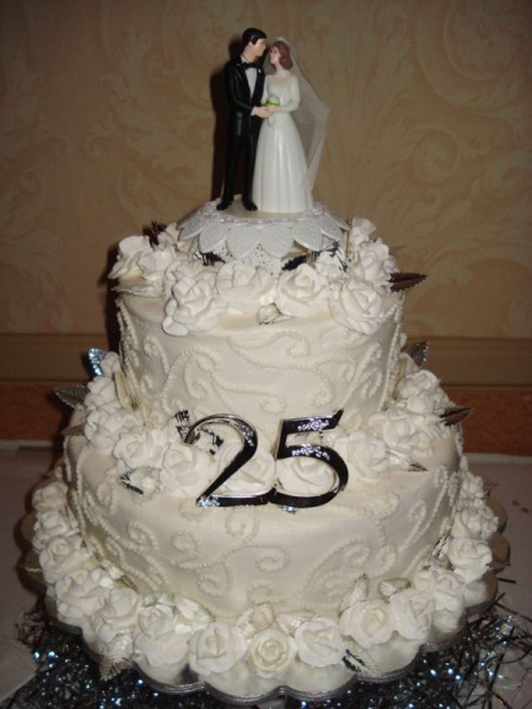 25Th Wedding Anniversary Cakes
 25th Wedding Anniversary Cake Ideas Wedding Cake Cake