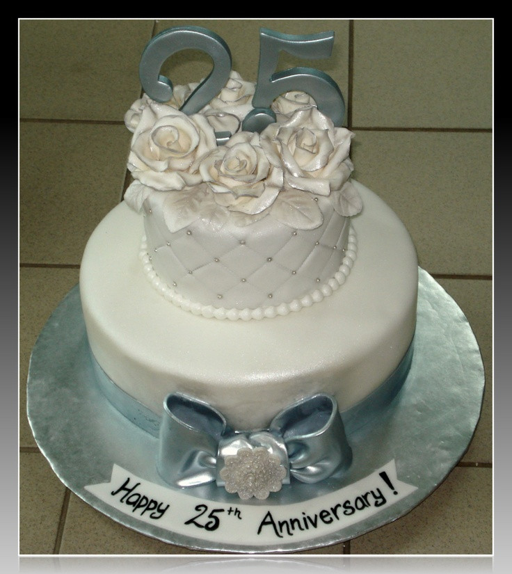 25Th Wedding Anniversary Cakes
 25th Wedding Anniversary Cake