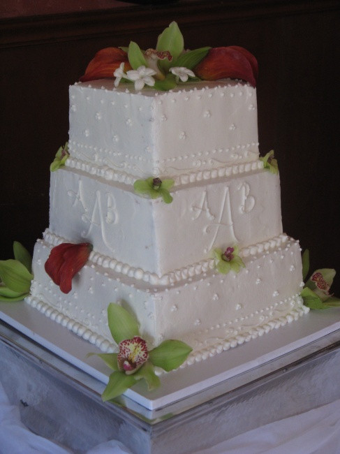 3 Tier Square Wedding Cakes
 Wedding Cakes Cakes f The Square Catering