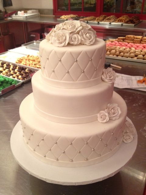 3 Tier Wedding Cakes Pictures
 Simple and elegant 3 tier with sugar roses