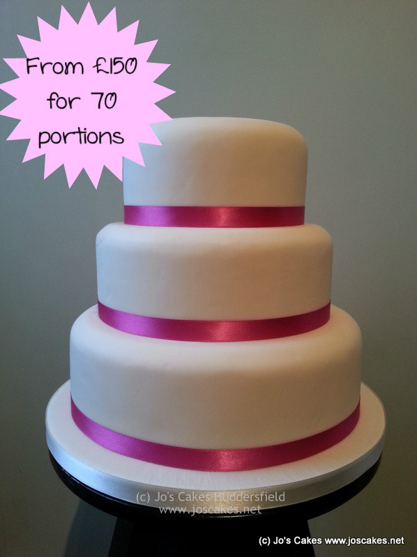3 Tier Wedding Cakes Prices
 Jo s Cakes Simple 3 Tier Wedding Cake