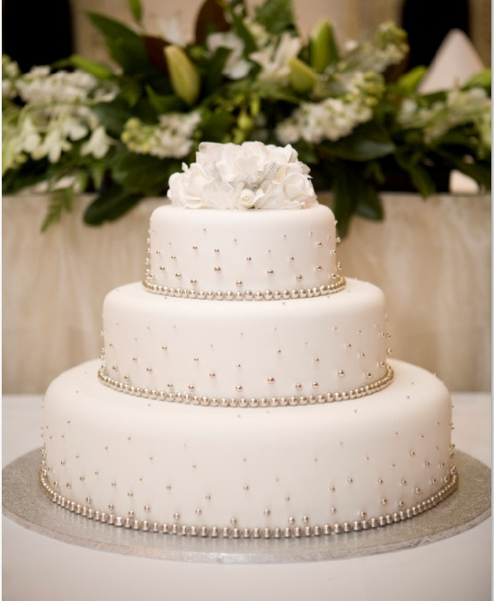 3 Tier Wedding Cakes
 3 tier wedding cake with cachous Sargent s Cakes