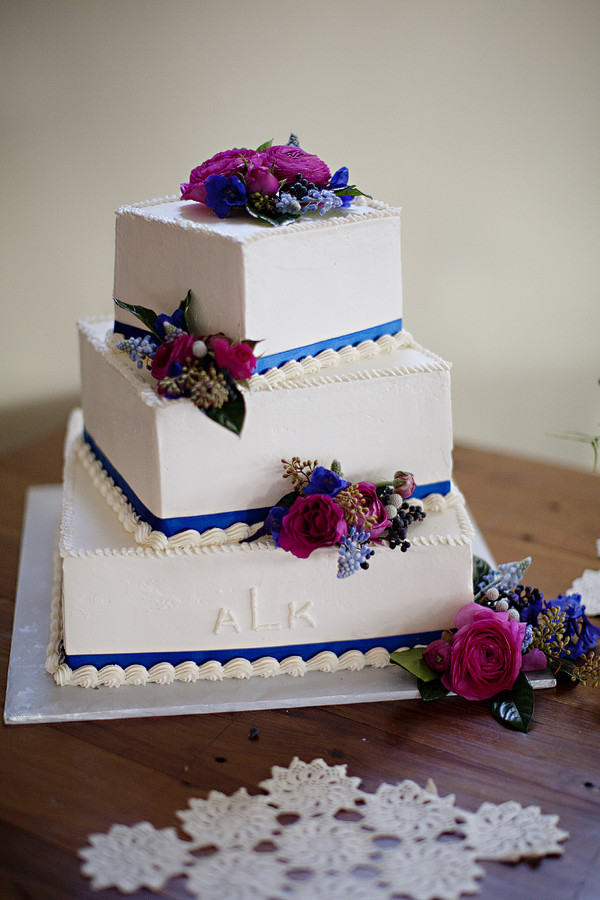 3 Tiered Square Wedding Cakes
 Three Tiered Square Wedding Cake Elizabeth Anne Designs