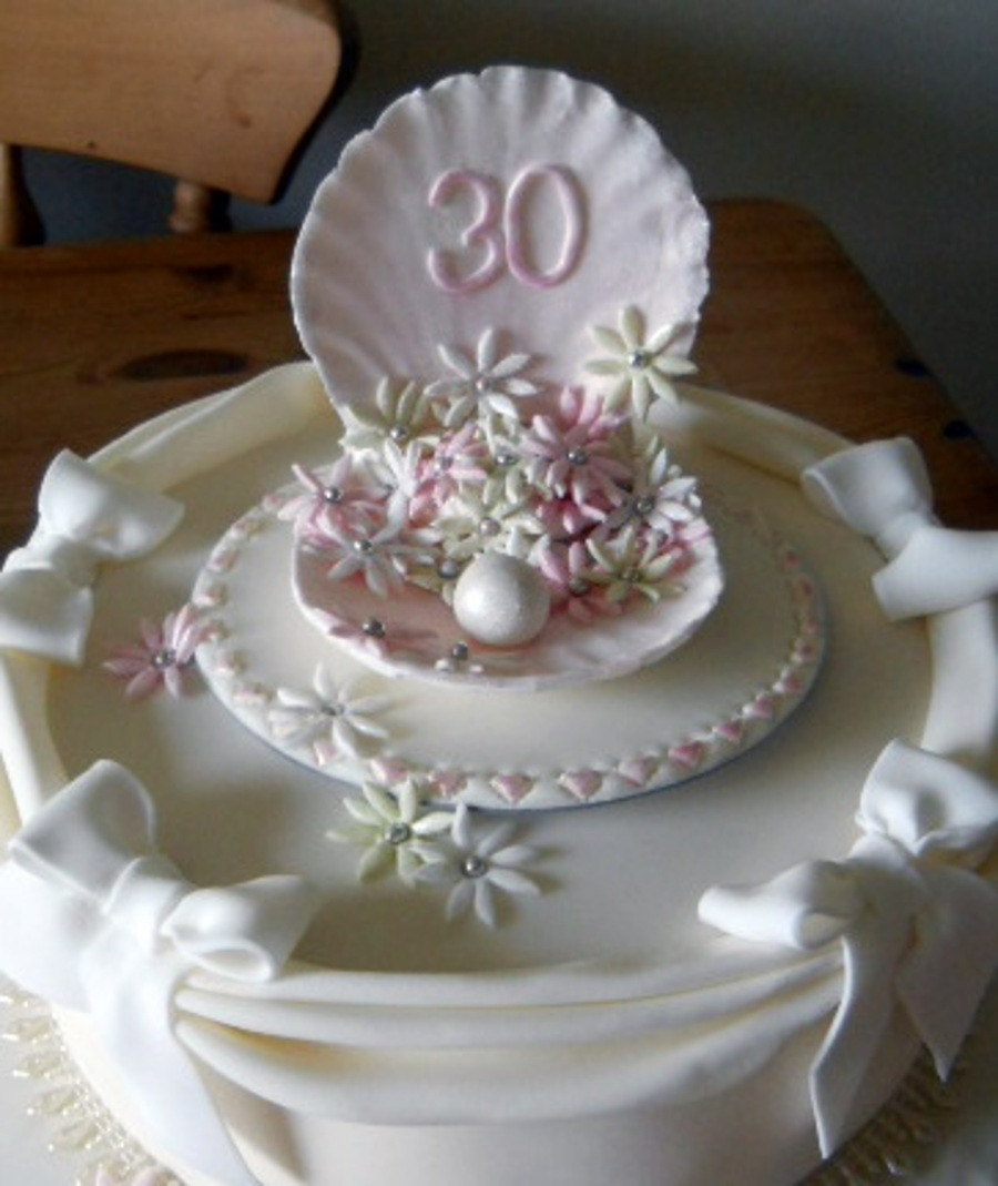 30Th Wedding Anniversary Cakes
 30Th Anniversary Cake Pearl CakeCentral