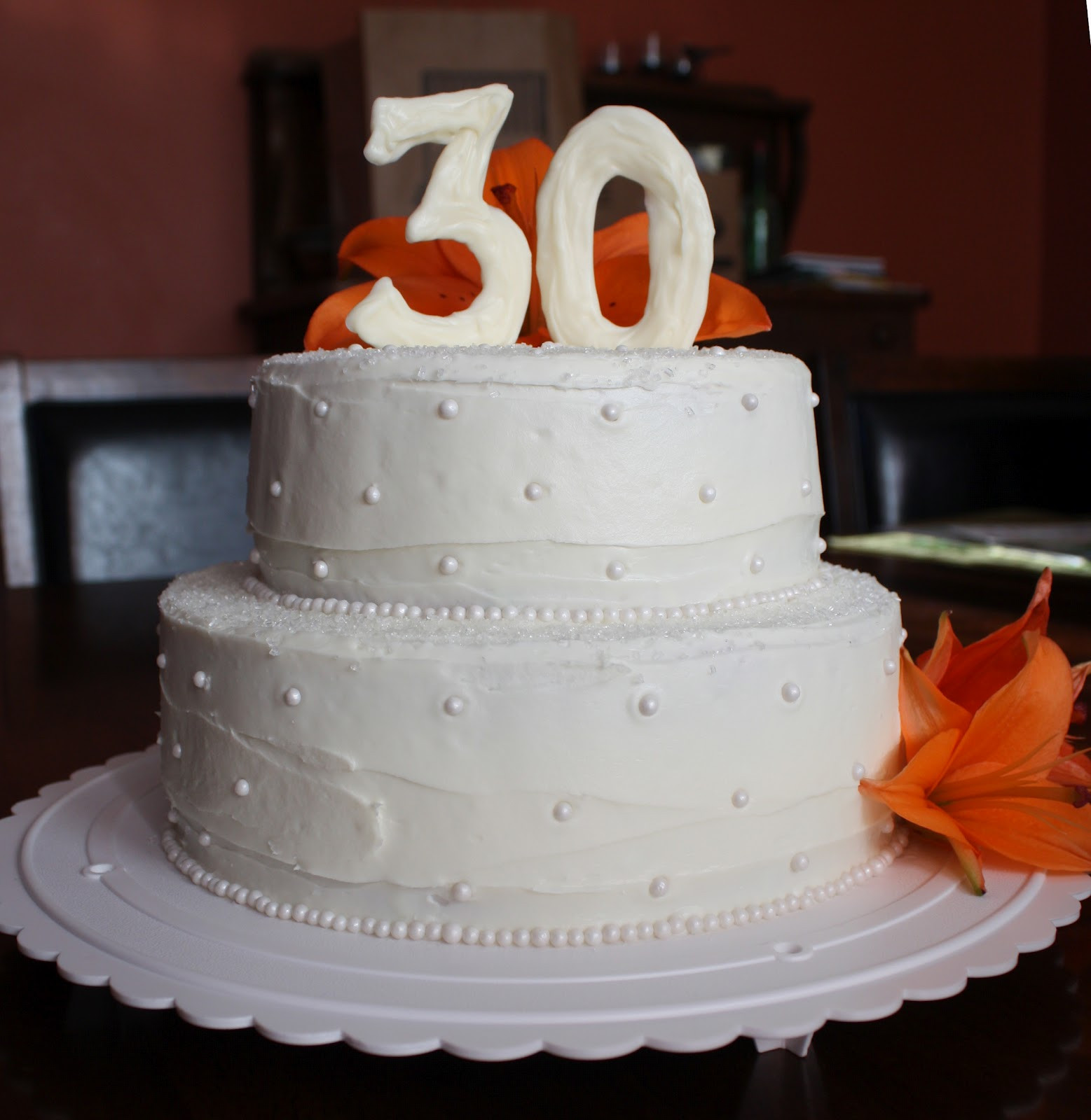 30Th Wedding Anniversary Cakes
 Straight to Cake 30th Anniversary Cake