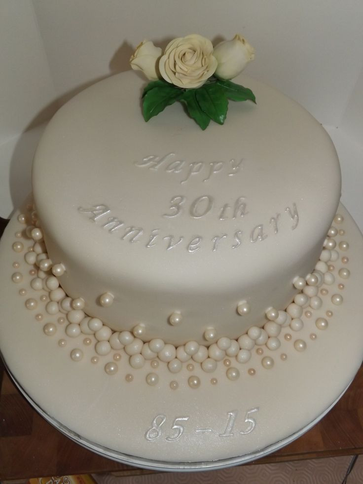 30Th Wedding Anniversary Cakes
 Best 25 30th anniversary ideas on Pinterest