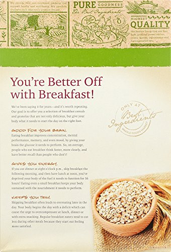 365 Organic Old Fashioned Rolled Oats
 365 Everyday Value Organic Fruit & Nut Granola 17 Ounce