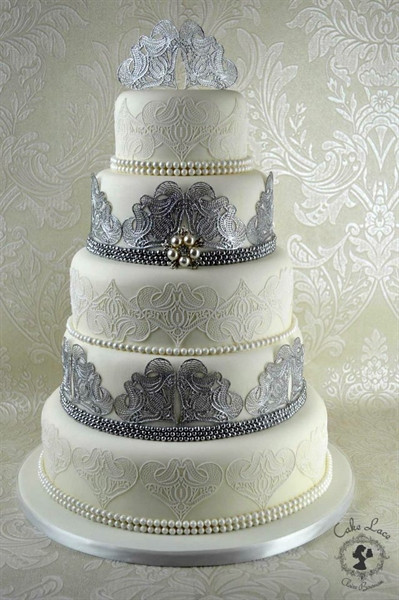 3D Wedding Cakes
 Cake Lace Mat By Claire Bowman 3D Art Nouveau