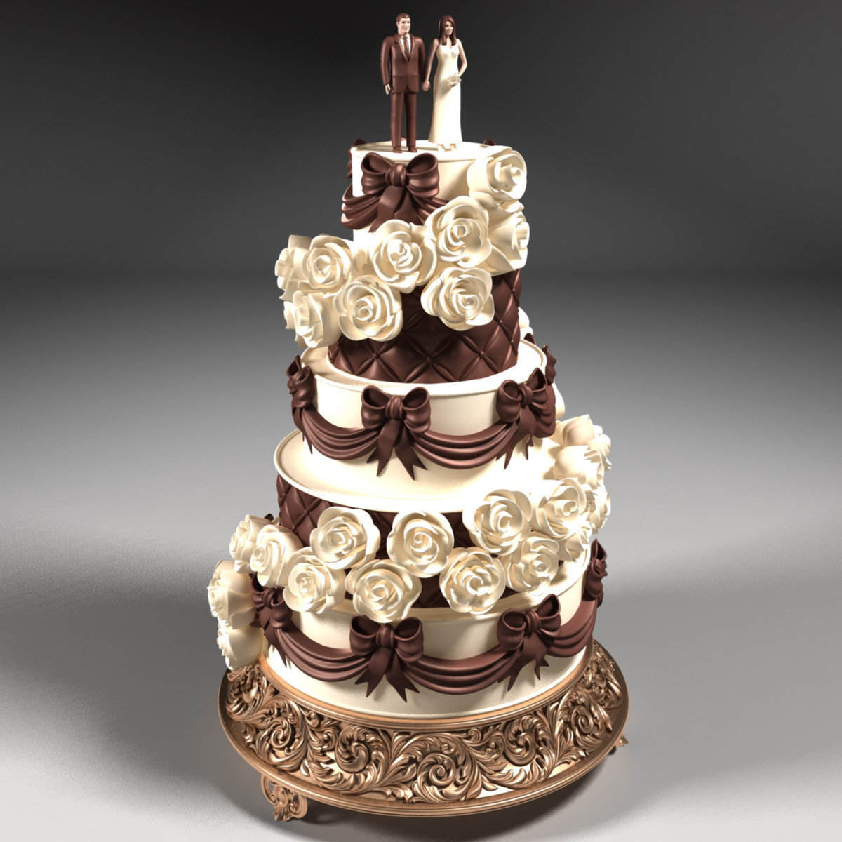 3D Wedding Cakes
 Wedding Cake 3D Model 3DHunt