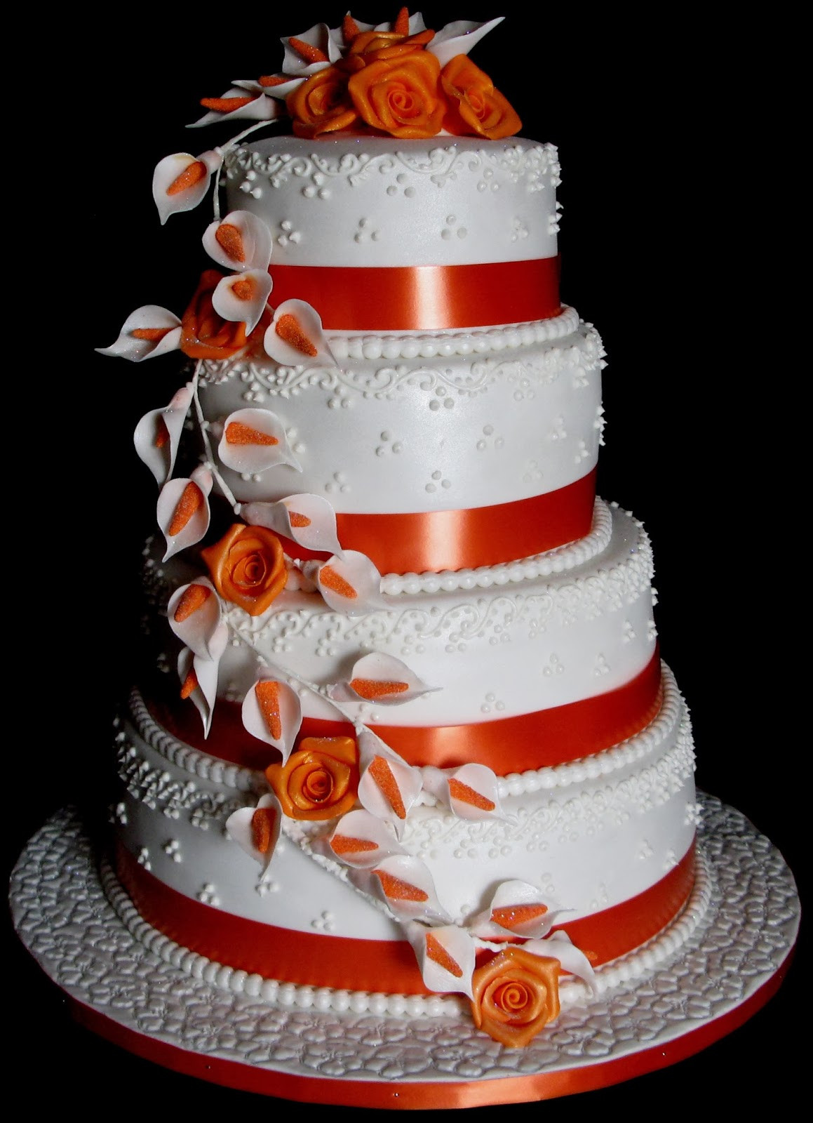 4 Layered Wedding Cakes 20 Of the Best Ideas for Sugarcraft by soni Four Layer Wedding Cake Roses and Lilies