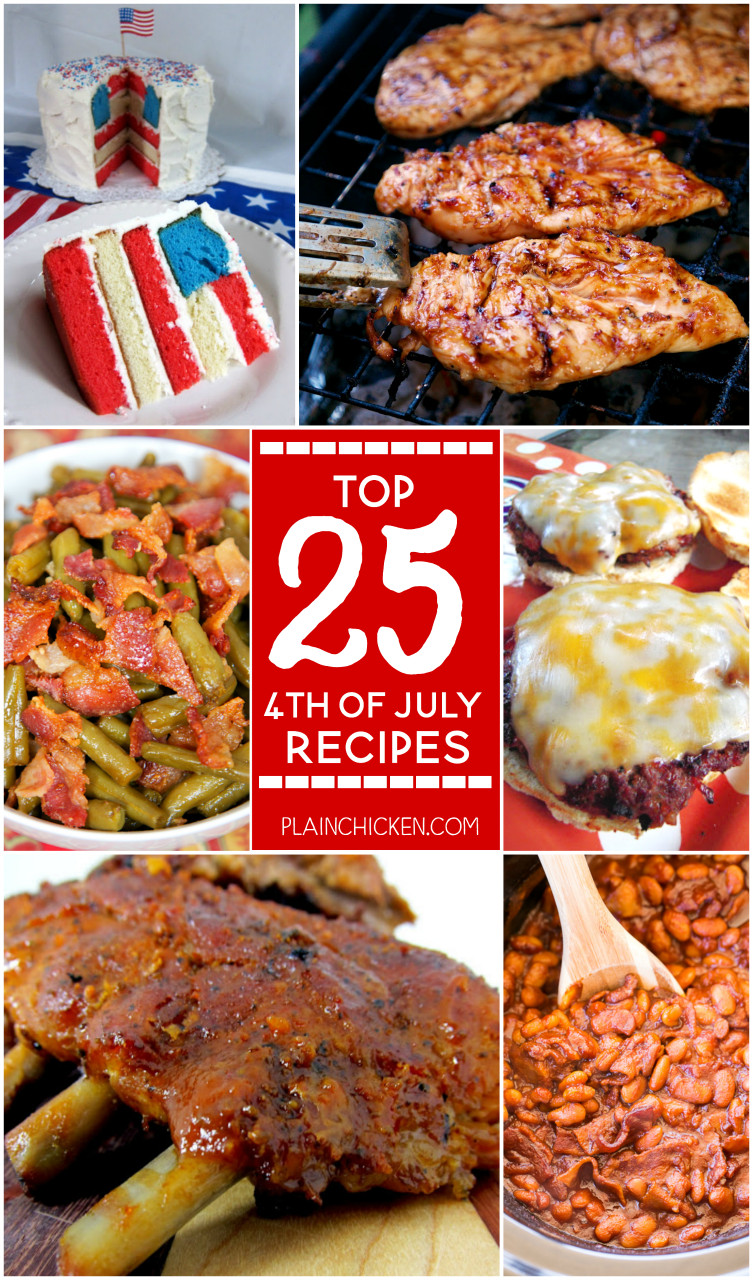 4th Of July Appetizers and Side Dishes the top 20 Ideas About top 25 4th Of July Recipes