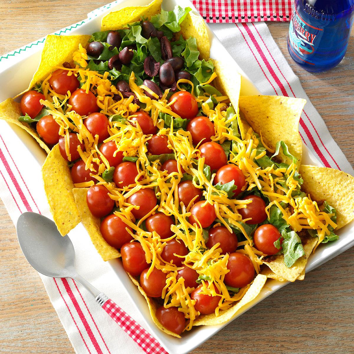 4Th Of July Appetizers And Side Dishes
 Patriotic Taco Salad Recipe