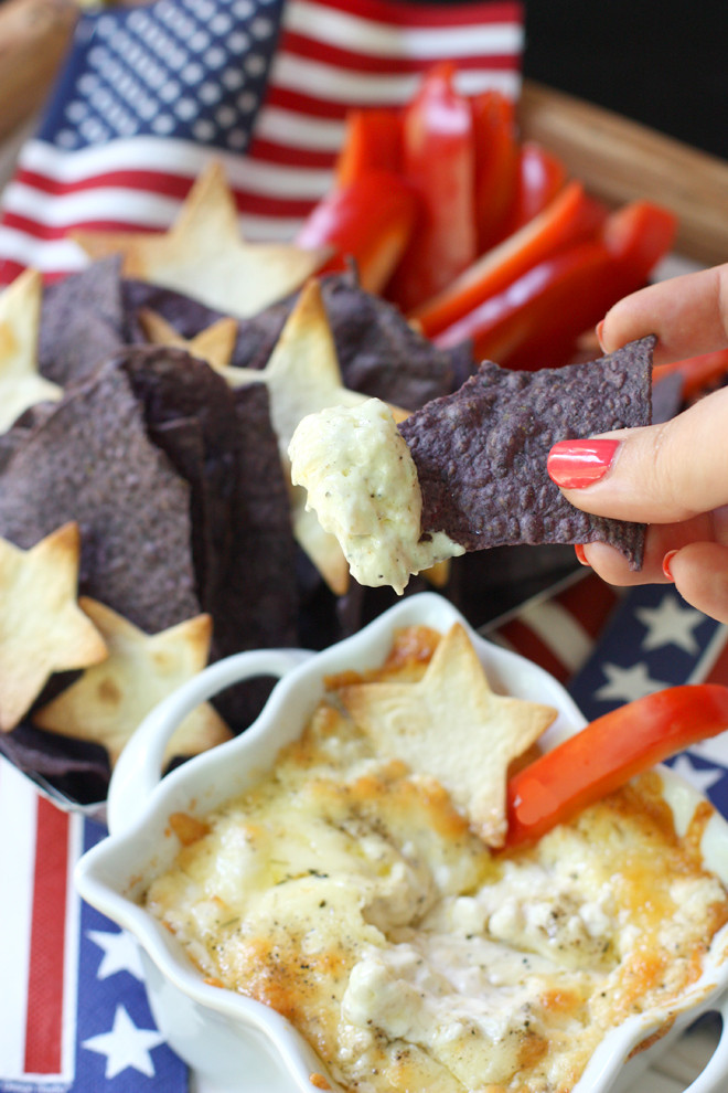 4Th Of July Appetizers
 4th of July Appetizer Recipe Chips & Cheese Dip