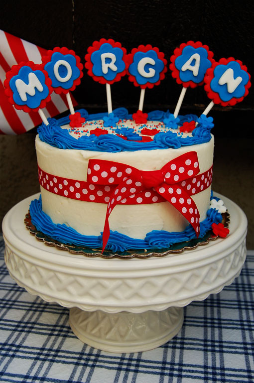 4Th Of July Birthday Cake
 4th of July Theme Birthday Party Ideas