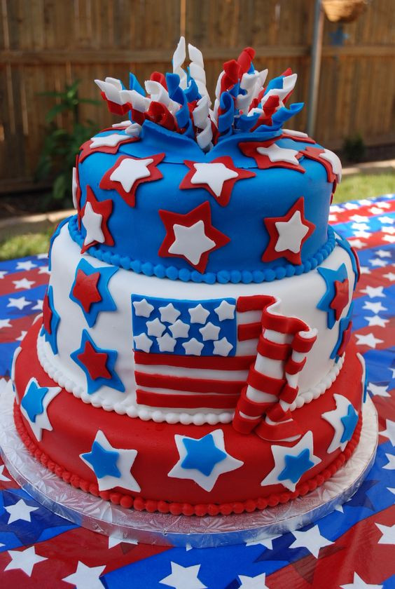 4th Of July Birthday Cake Best 20 southern Blue Celebrations 4th Of July Cakes &amp; Cookies