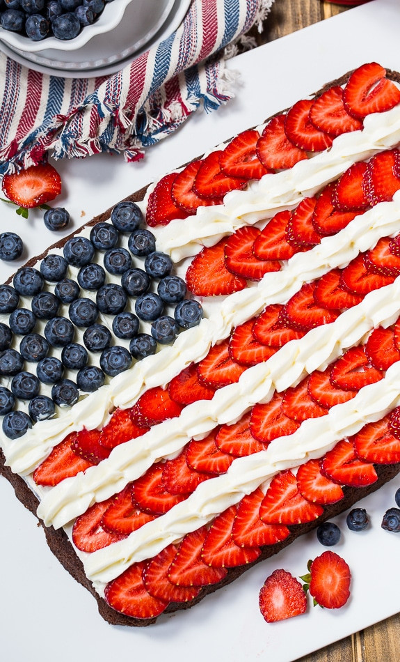 4Th Of July Brownies
 Brownie Flag Recipe Spicy Southern Kitchen