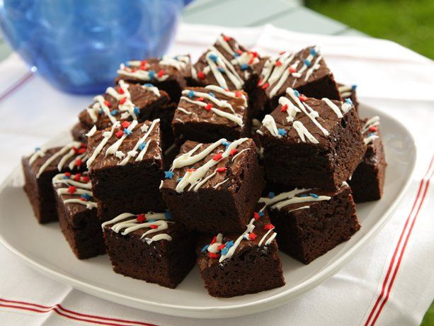 4Th Of July Brownies
 Another cute idea for 4th of July brownies This one