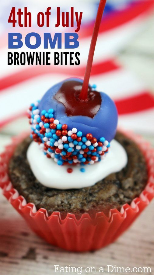 4Th Of July Brownies
 4th of July Brownies Easy Bomb Brownie Bites Eating on