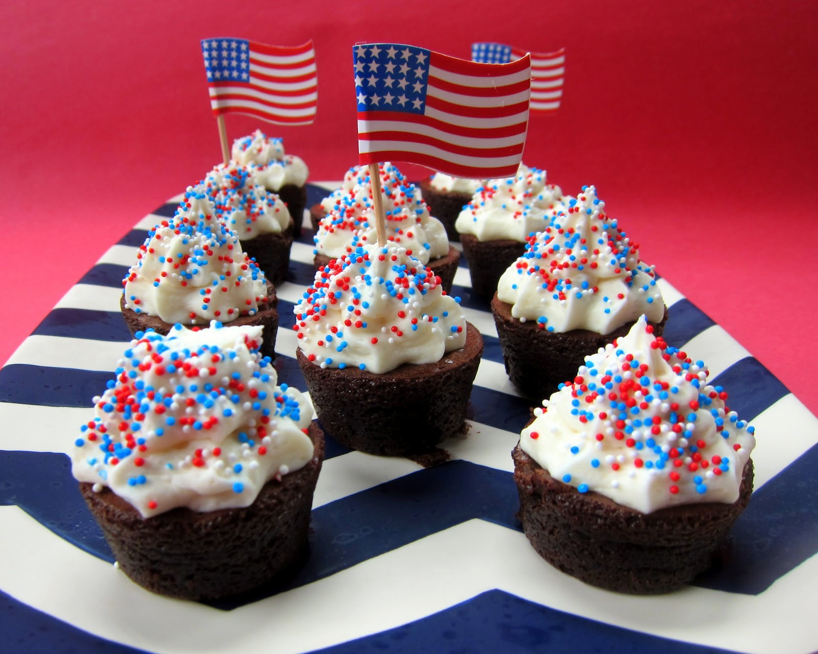 4Th Of July Brownies
 Patriotic Brownie Bites
