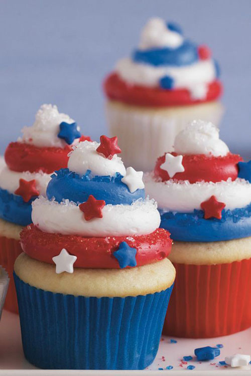 4Th Of July Cupcakes
 50 Best 4th of July Desserts and Treat Ideas