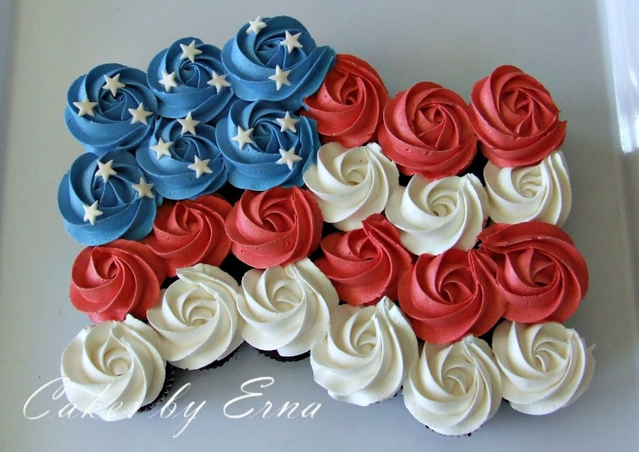 4Th Of July Cupcakes
 4th of July Cake — 4th of July Cupcakes