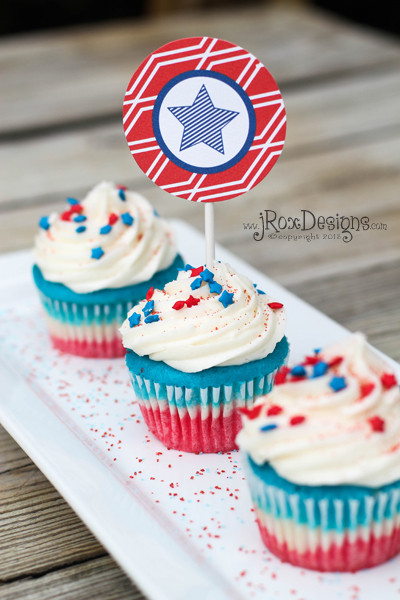 4Th Of July Cupcakes
 Craftaholics Anonymous