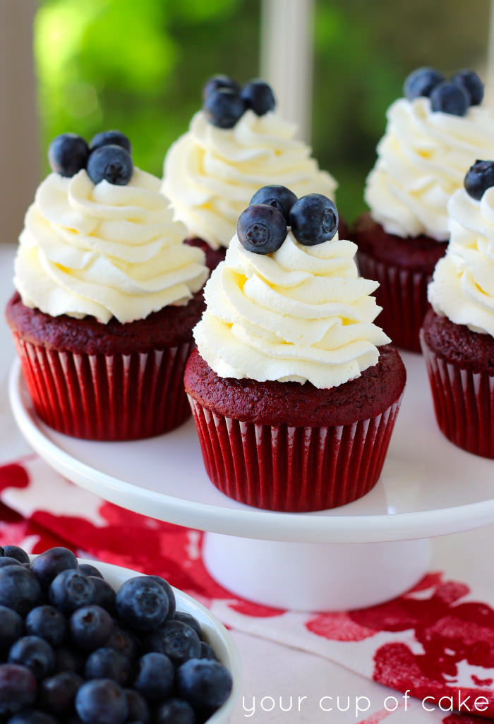 4Th Of July Cupcakes
 Red Velvet 4th of July Cupcakes Your Cup of Cake