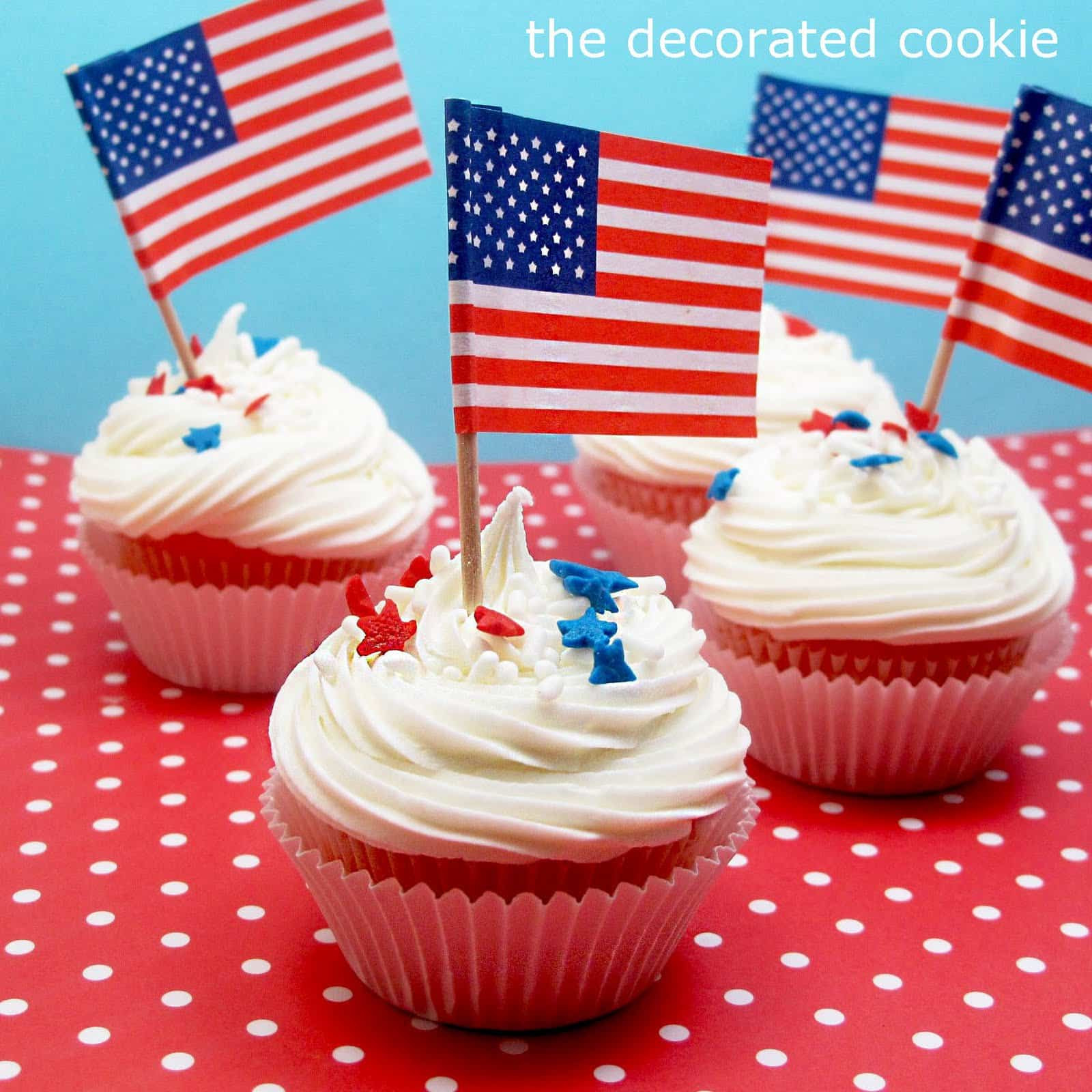 4Th Of July Cupcakes
 4th of July cupcakes the decorated cookie