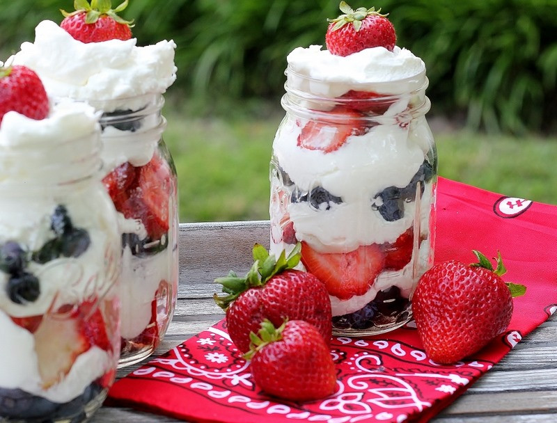 4Th Of July Dessert
 Fourth of July Dessert Mason Jar Crafts Love