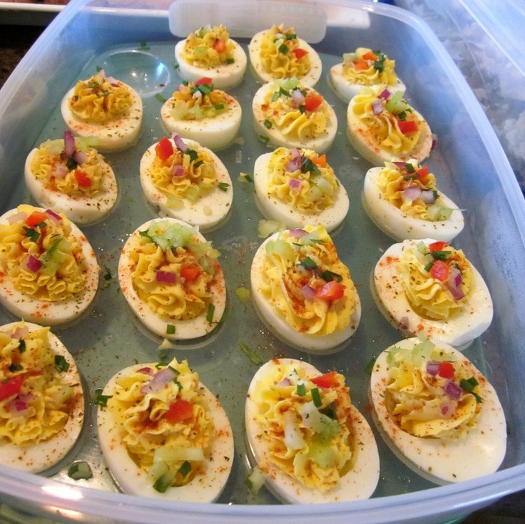 4Th Of July Deviled Eggs
 4th of July Deviled Eggs