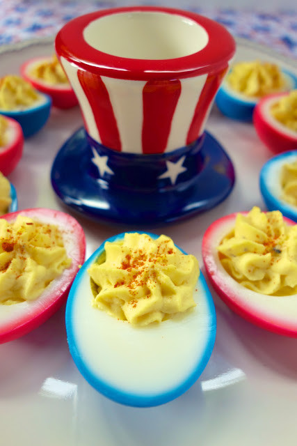 4Th Of July Deviled Eggs
 Patriotic Deviled Eggs