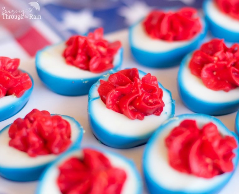 4Th Of July Deviled Eggs
 Patriotic Food Ideas The Scrap Shoppe