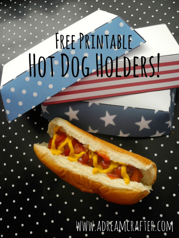 4Th Of July Hot Dogs
 Printable 4th of July Hot Dog Holders The Crafting Chicks