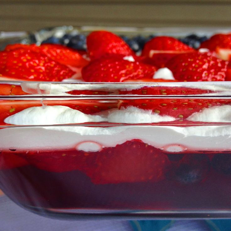 4Th Of July Jello Dessert
 4th of July Jello Flag Salads Pinterest