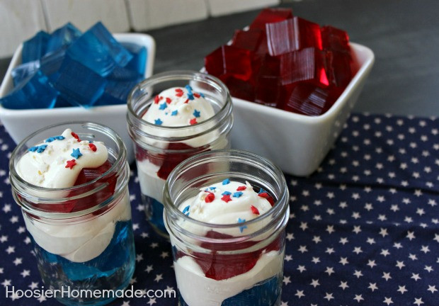 4Th Of July Jello Dessert
 4th of July Treat Jello Parfaits Hoosier Homemade