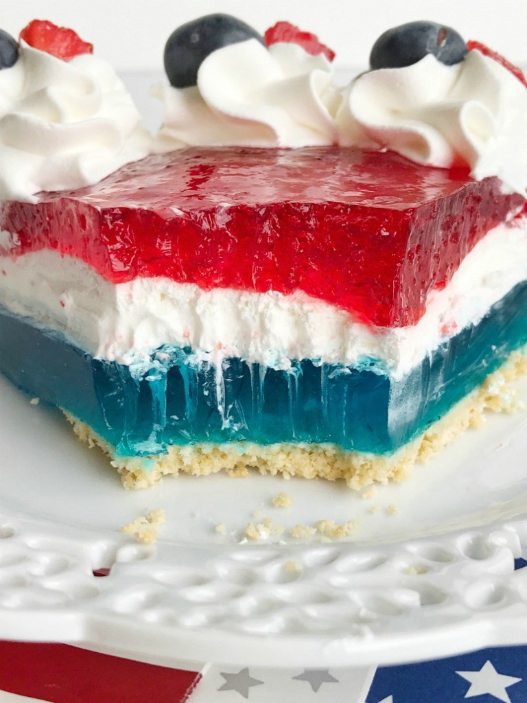 4Th Of July Jello Dessert
 4th of July Patriotic Jello Pie To her as Family