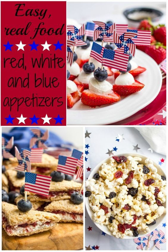 4Th Of July Recipes Red White And Blue Appetizers
 3 easy red white and blue July 4th appetizers