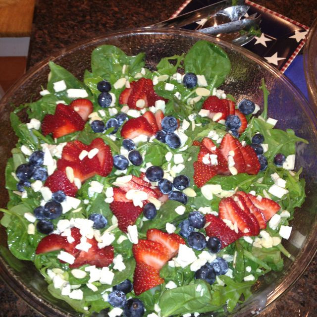4Th Of July Salads
 Fourth of July Salad USA patriotism