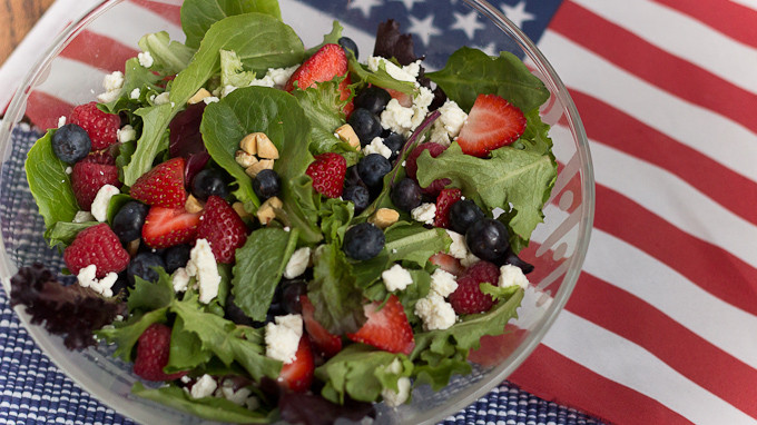 4Th Of July Salads
 Red White and Blueberry Salad