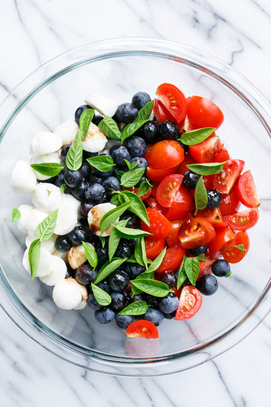 4Th Of July Salads
 Blueberry Caprese Salad – Love and Olive Oil