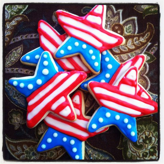 4Th Of July Sugar Cookies
 Patriotic Stars Sugar Cookies