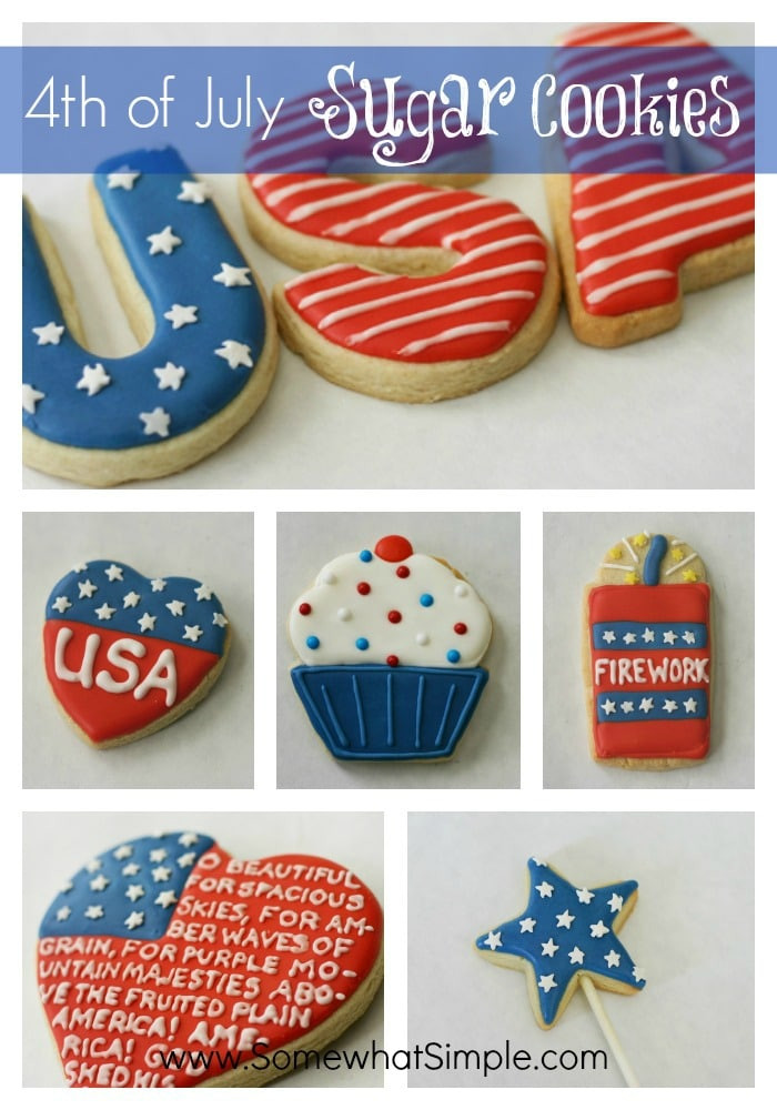 4Th Of July Sugar Cookies
 4th of July Cookies Somewhat Simple