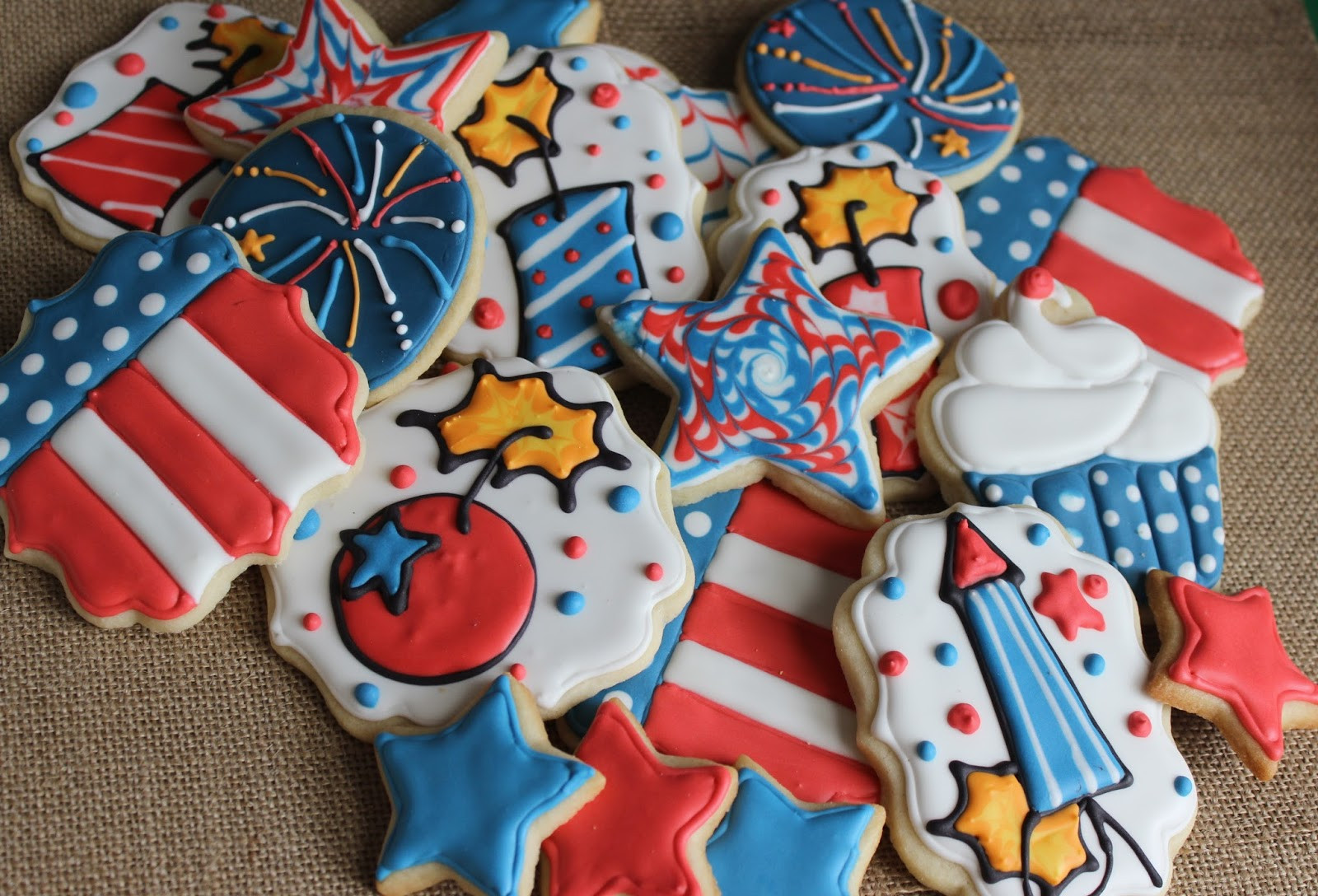 4Th Of July Sugar Cookies
 Sugar Cookie Whimsy Happy 4th of July