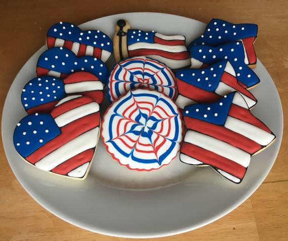 4Th Of July Sugar Cookies
 Items similar to Patriotic USA Themed Sugar Cookies July